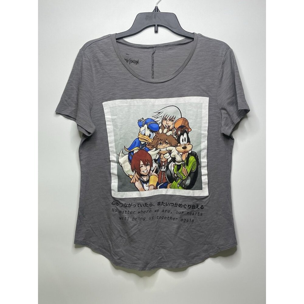 Kingdom Hearts Womens Disney Group Photograph Graphic T-Shirt  Size L